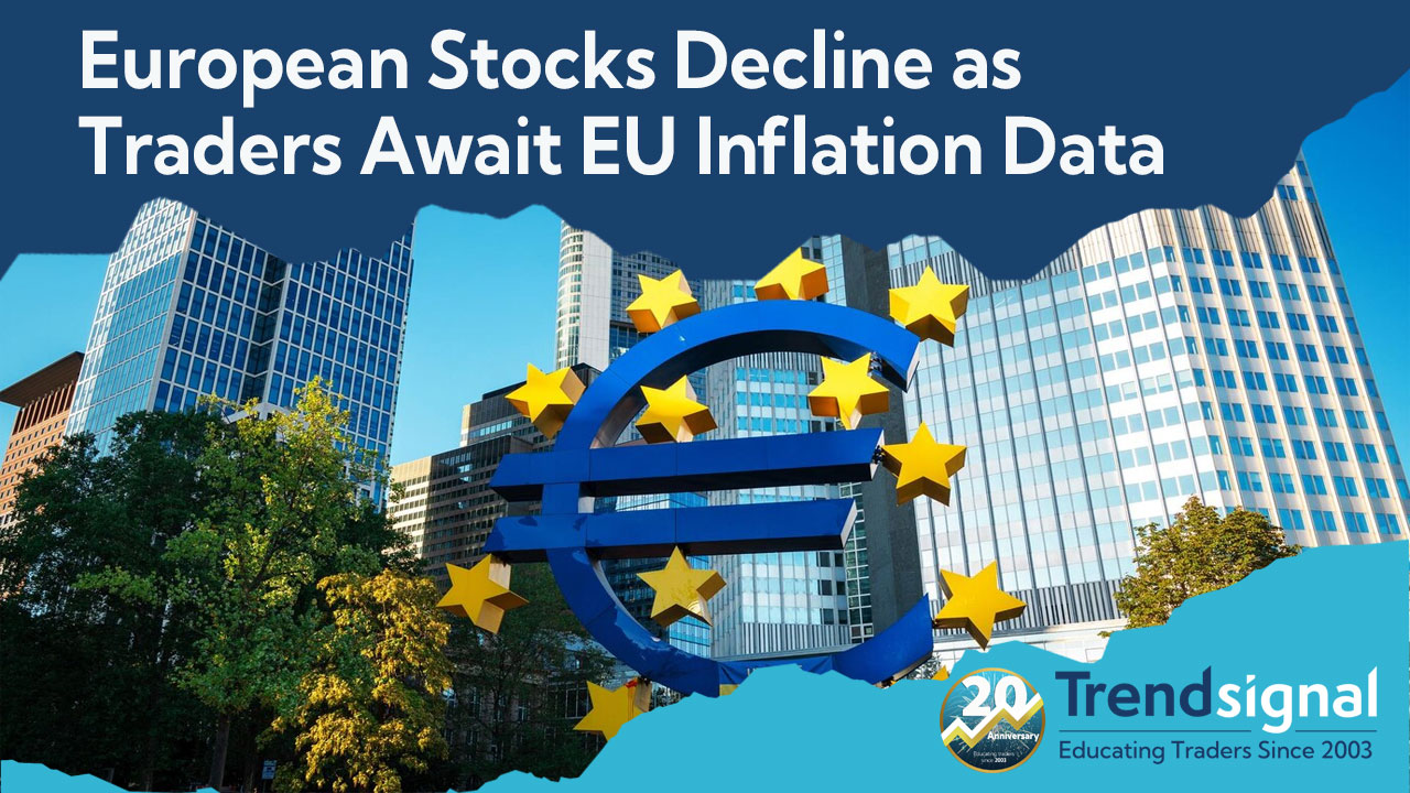 FTSE 100 and European Stocks Decline as Traders Await EU Inflation Data